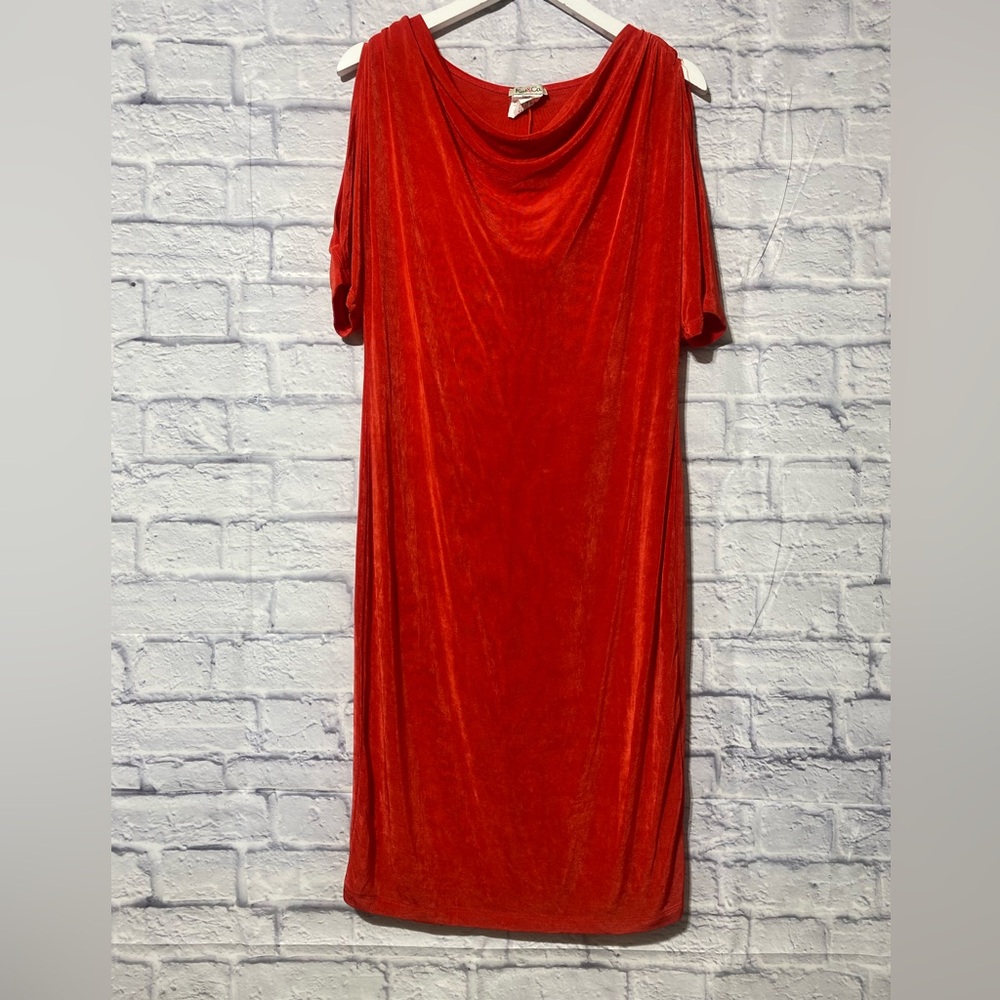 Elegant Red Velvet Long Sleeve Dress